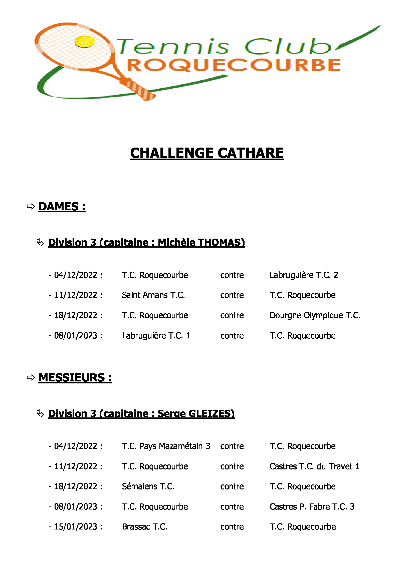 Challenge Cathare 20222023